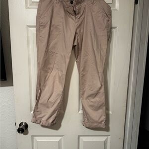 GAP Women's Cropped Tan Pants